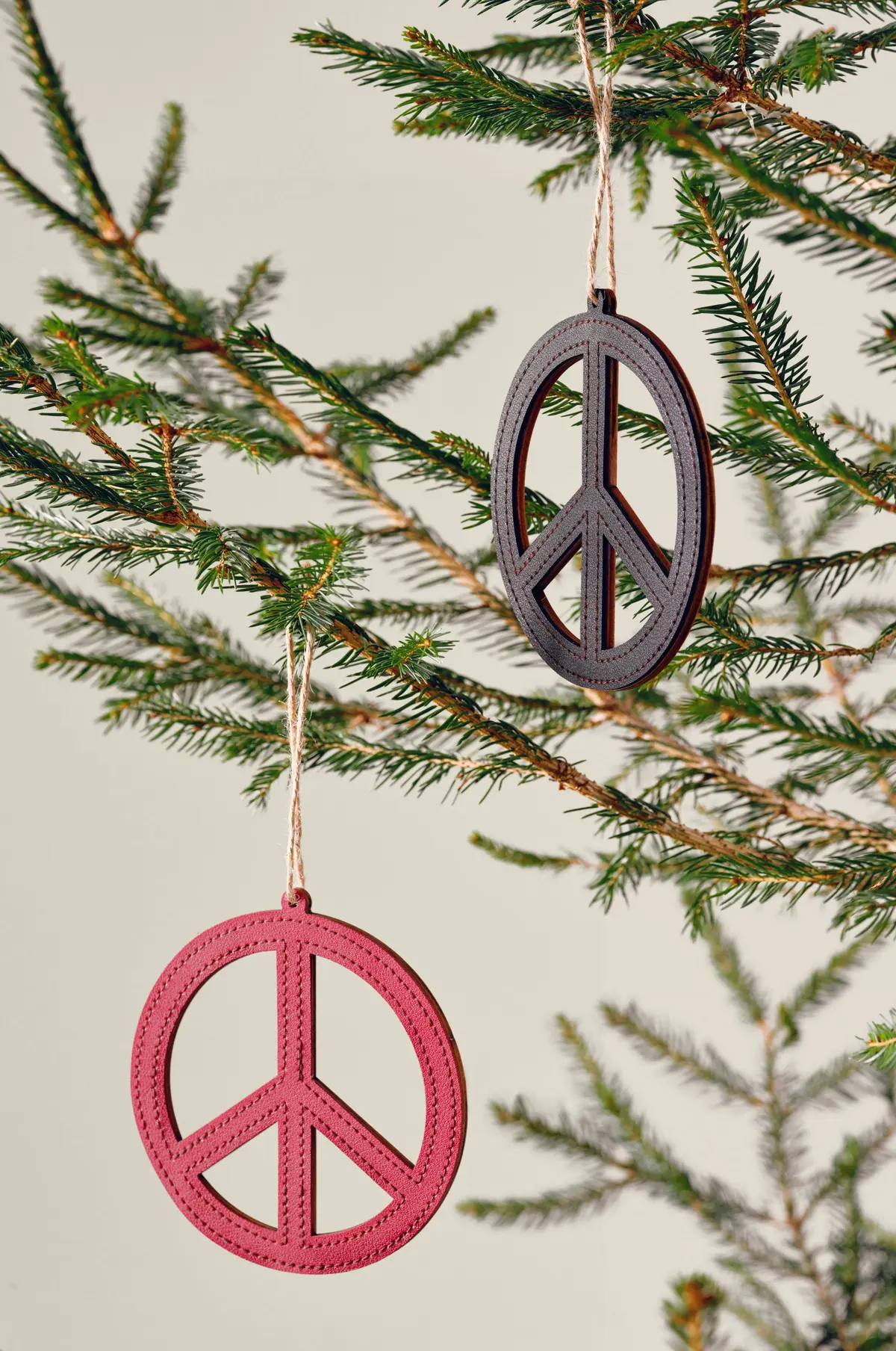 PEACE julepynt 4-pakning