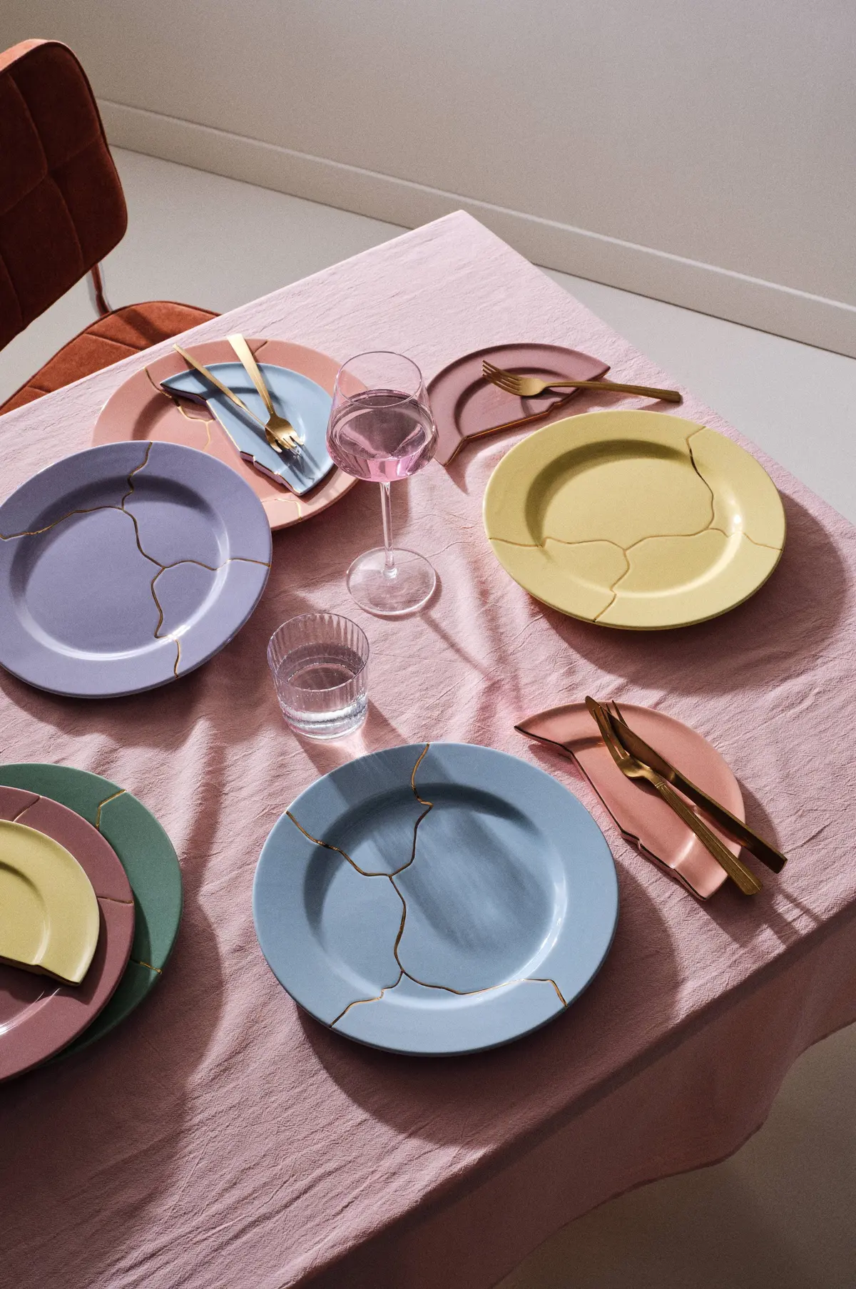 THE SHATTERED PLATES tallerken i 6-pack ø 27 cm