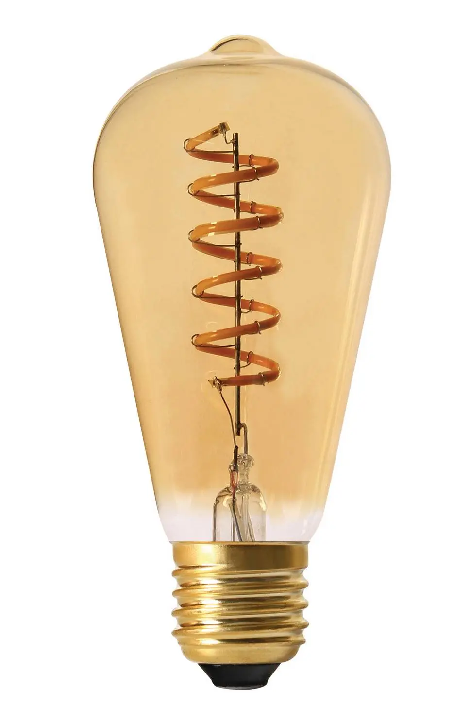 ELECT SPIRAL lyskilde 64 mm E27 Gull