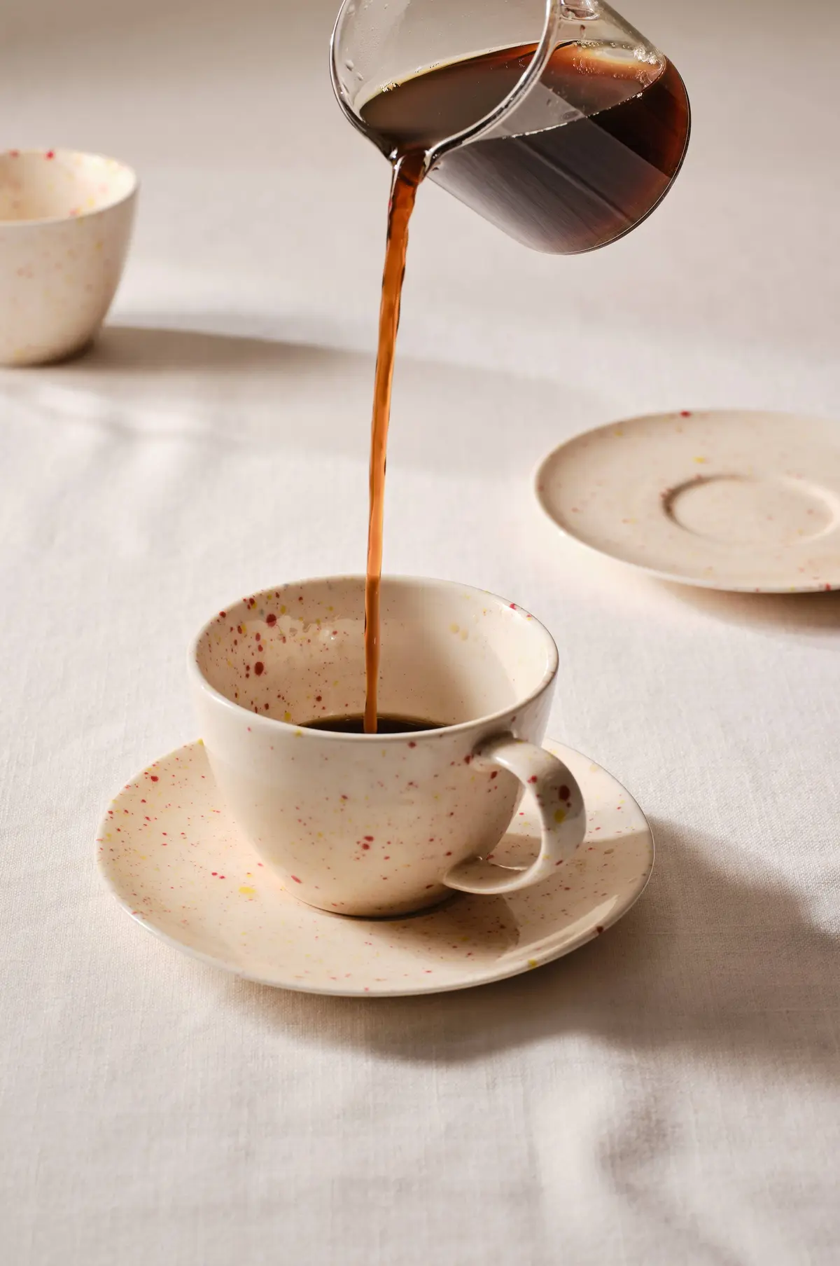 SPRINKLE kopp med koppeskål 2-pakke