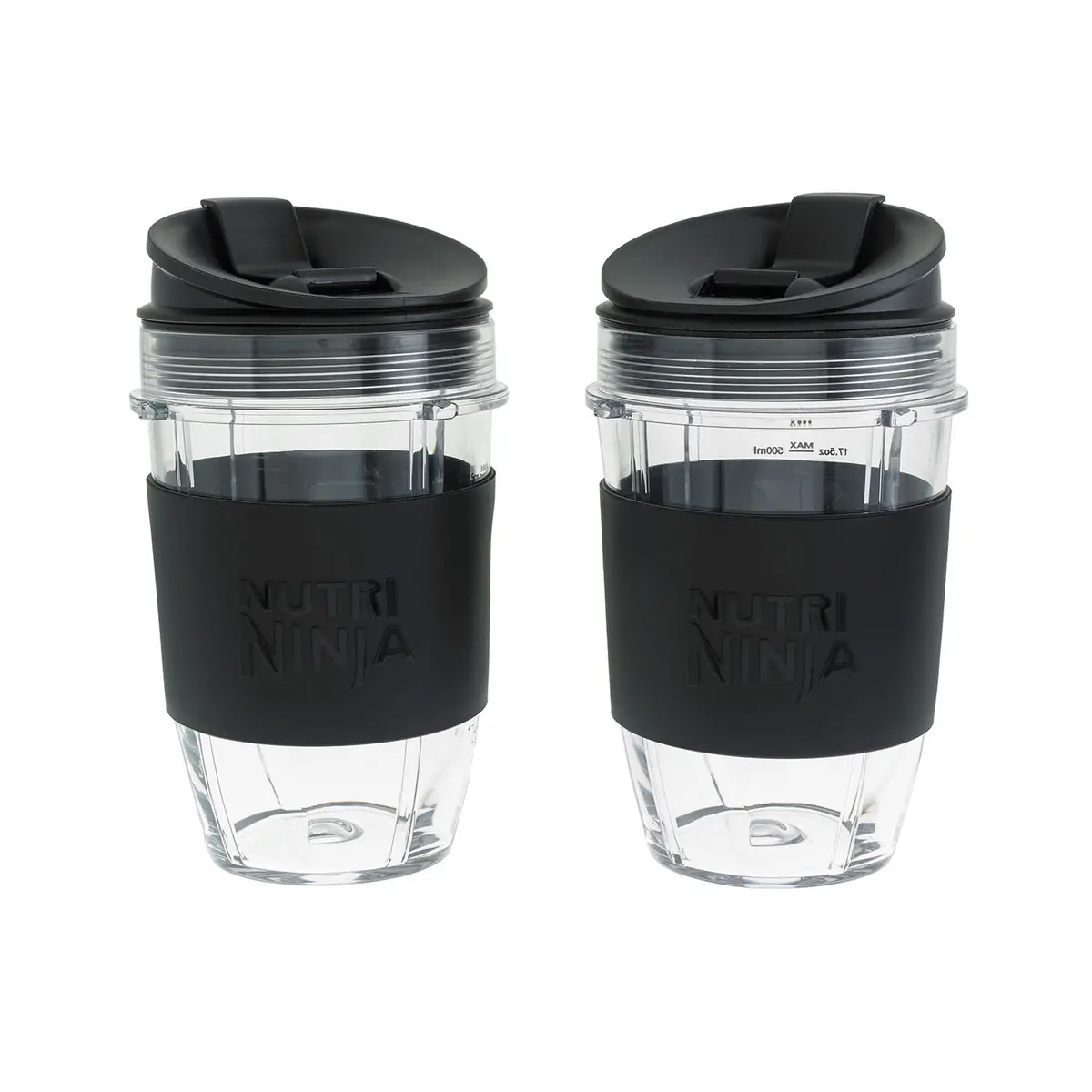 2-pakk 500ml Kopper, Lokk og Ermer