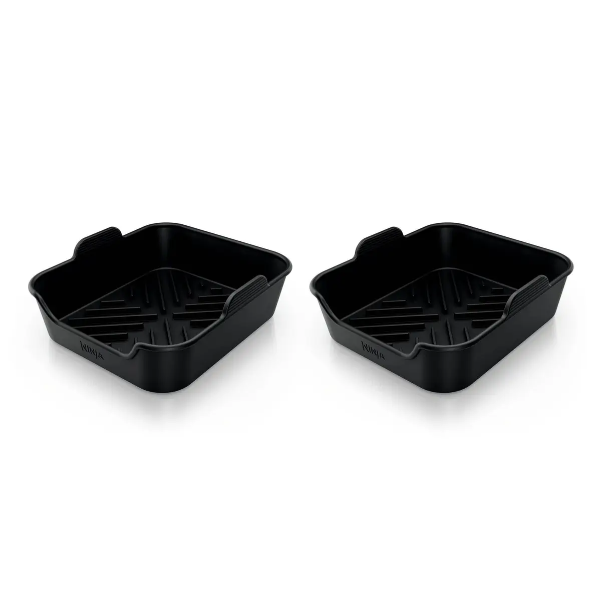 Ninja-sett med 2 stive rektangulære silikonbrett for airfryer XSKRGDTRYEUUK