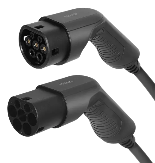 DELTACO e-Charge Ladekabel Elbil Type 2 - Type 2, 1 fase, 32A, 3m