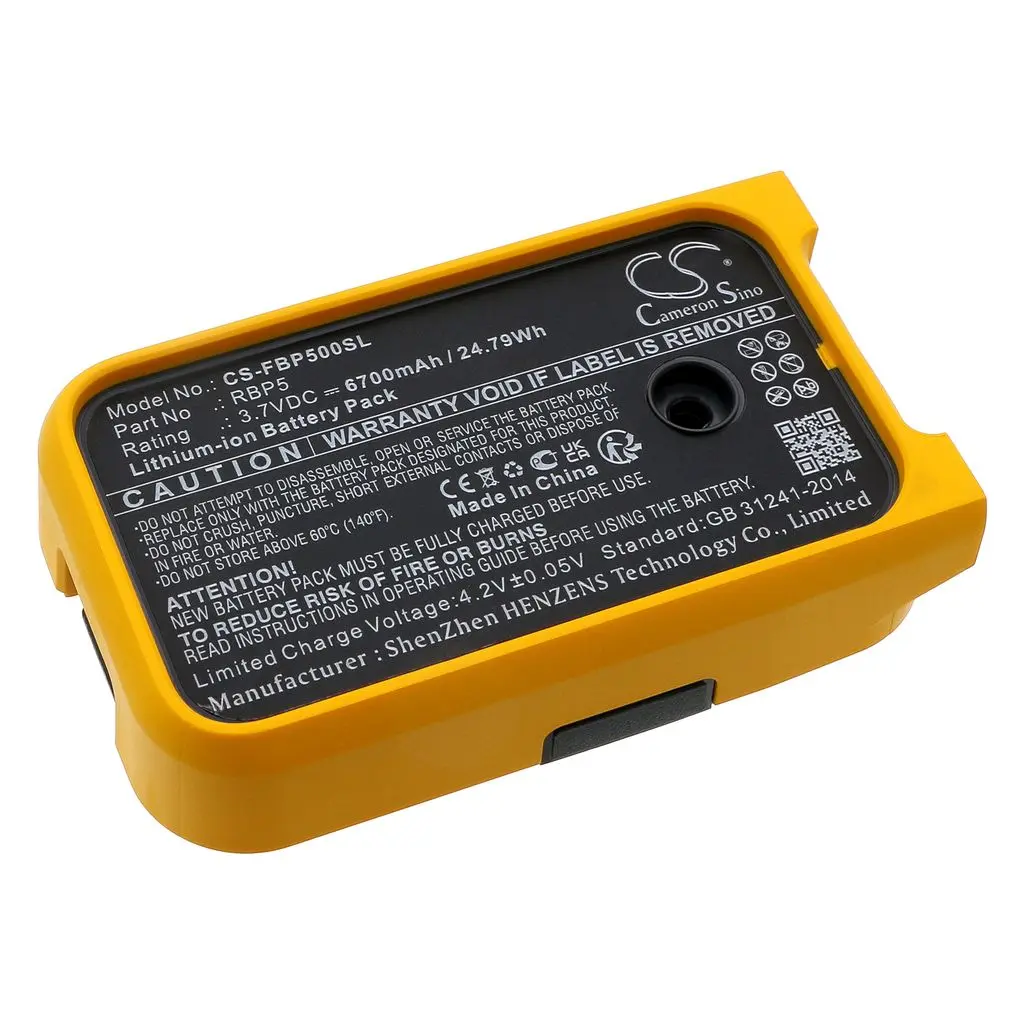Batteri til RBP5 for Fluke, 3.7V, 6700mAh