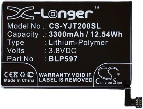 Batteri til Oneplus A2005, 3.8V, 3300 mAh