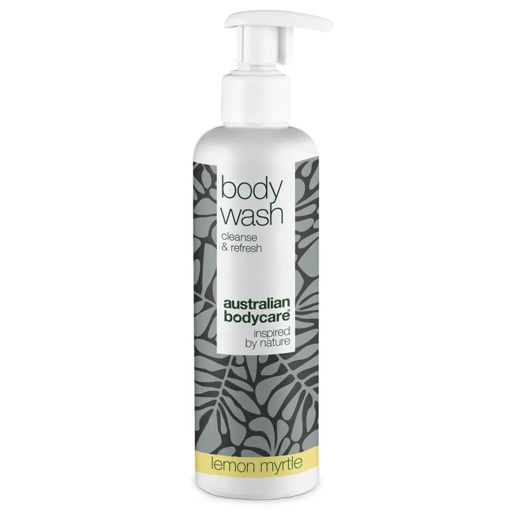 250 ml Body Wash Lemon Myrtle — Effektiv dusjsåpe mot kviser, hudormer og uren hud med frisk sitrusduft