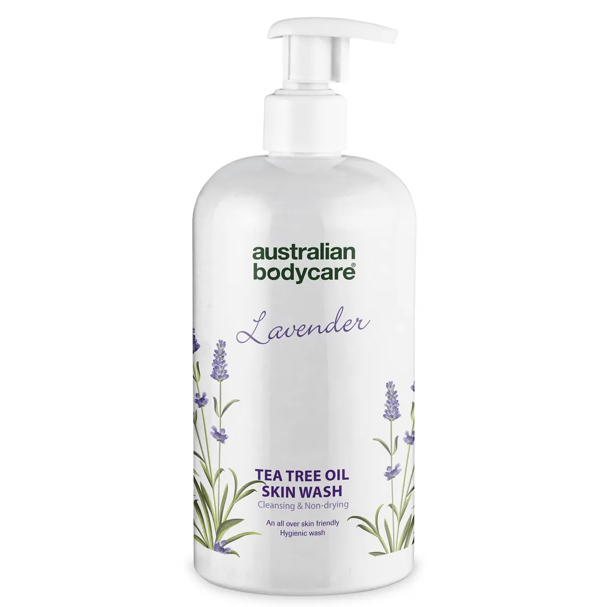 Profesjonell Lavender Skin Wash — Showergel med Tea Tree Oil og lavendel til daglig kroppsvask