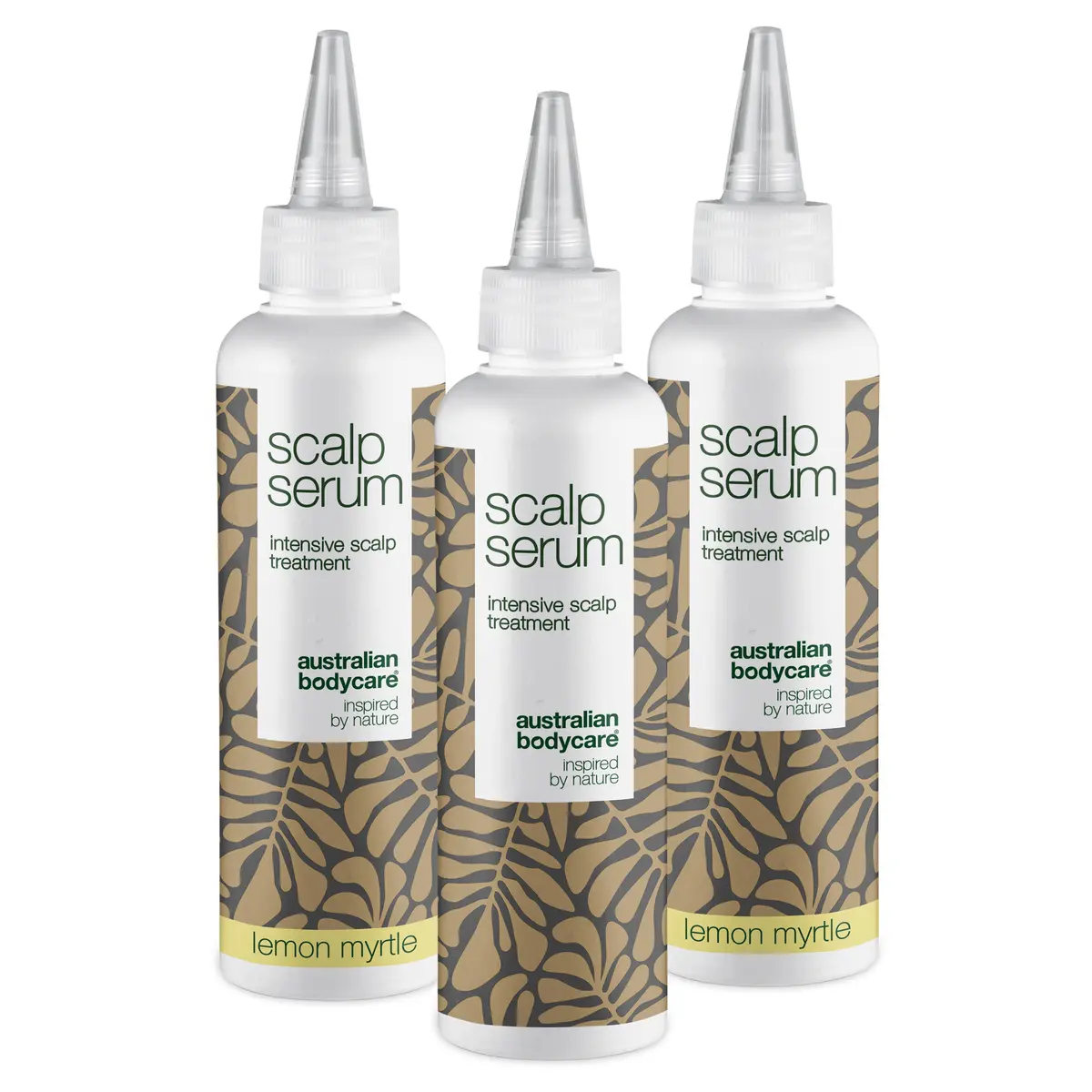 3 Scalp Serum hodebunnskur - pakketilbud — Pakketilbud med 3 hodebunnskurer (150 ml): Tea Tree Oil & Lemon Myrtle