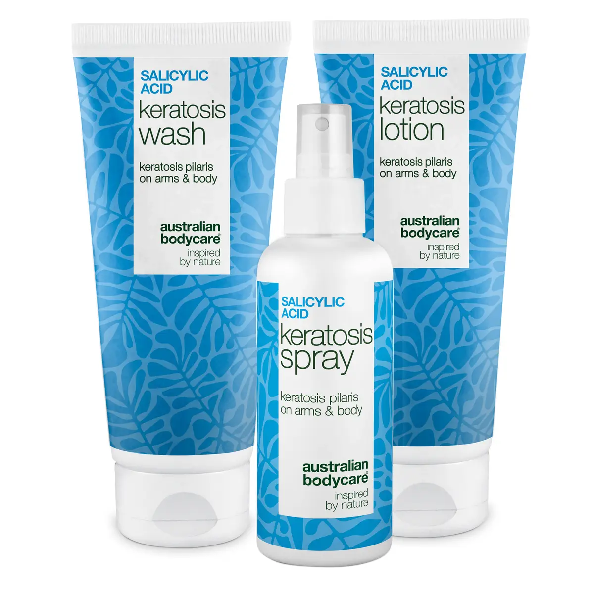 Pakke mot Keratosis Pilaris – Glatter ru, tørr og nuppete hud — Hudpleiesett for Keratosis Pilaris lindrer gåsehud og ru hud. Perfekt for små nupper og ujevn hudtekstur.