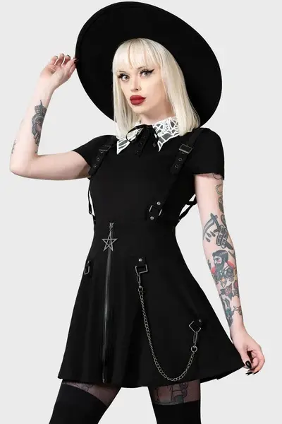 Study Hell Suspender Skirt (XL)