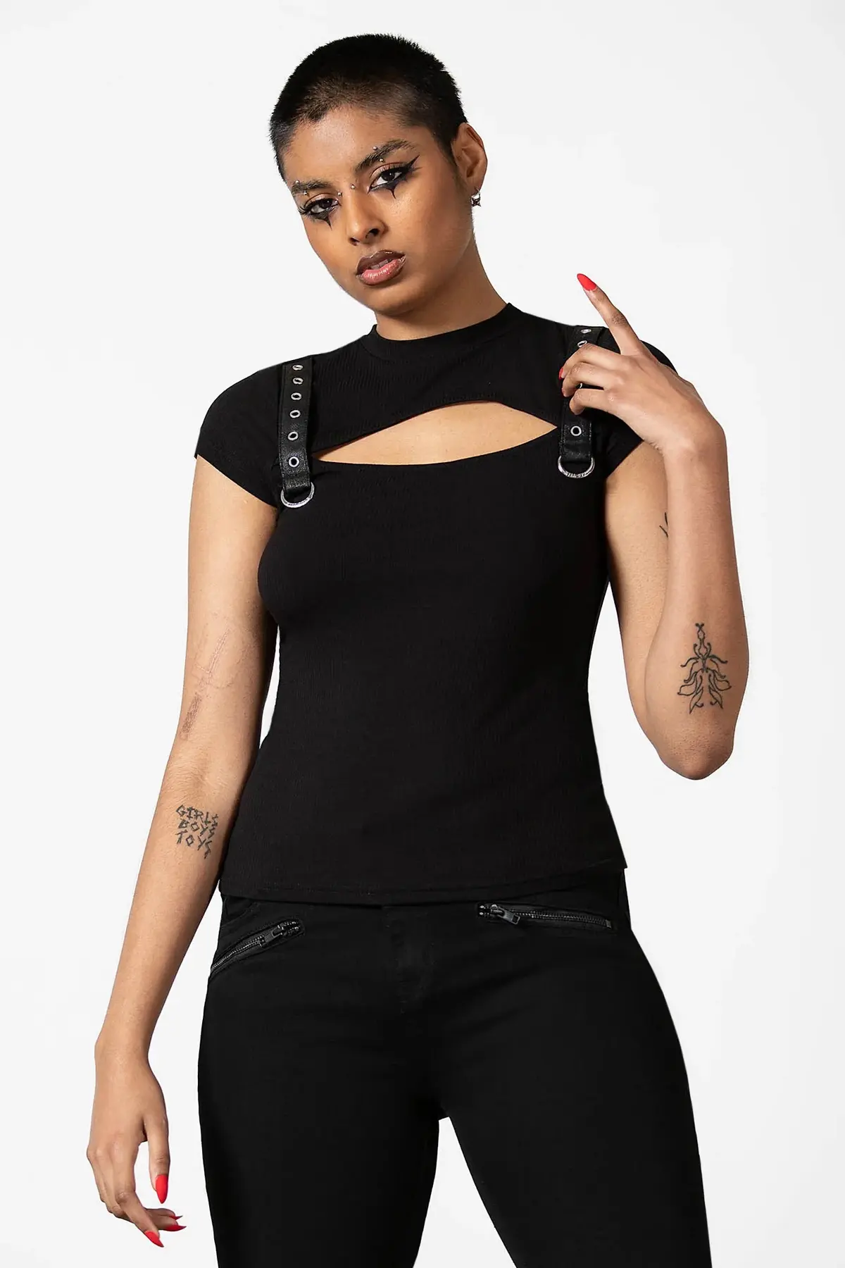 Trudy Keyhole Top (M)
