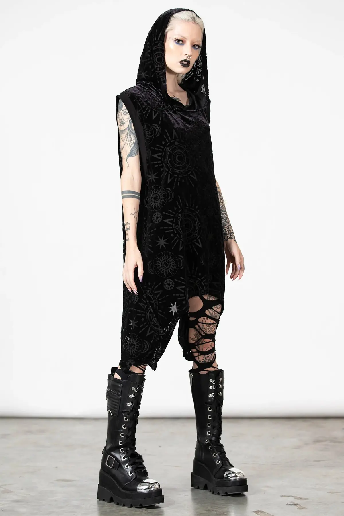 Truthsayer Burnout Hooded Vest (S)