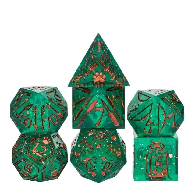 Sharp Edge Resin Poly Pattern Ranger Green /Rose Gold (7)
