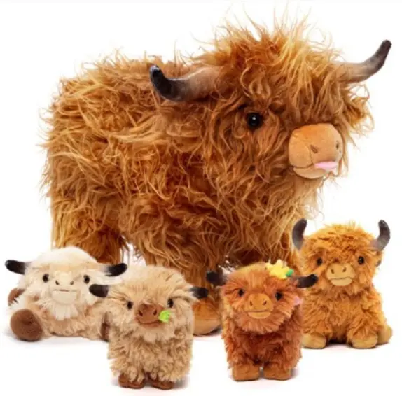 Cattle Family Plush Figure Set of 5