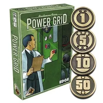 Power Grid Metal Coins (120)