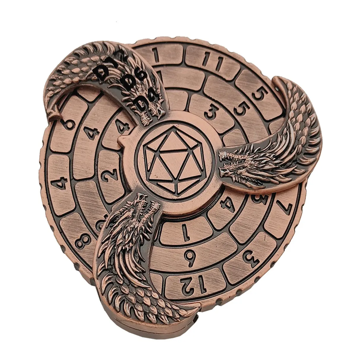 Roulette Dice Dragon Head Copper