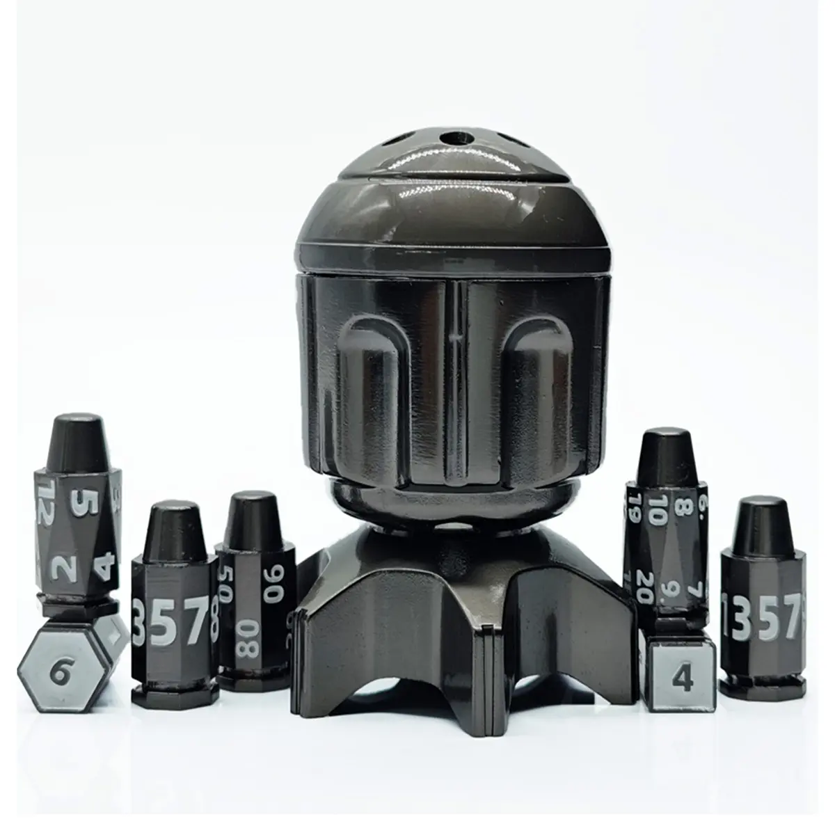 Metal Poly Missile Black Nickle /White (7)
