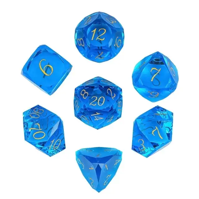 Glass Poly Brick Veneer Blue /Gold (7)
