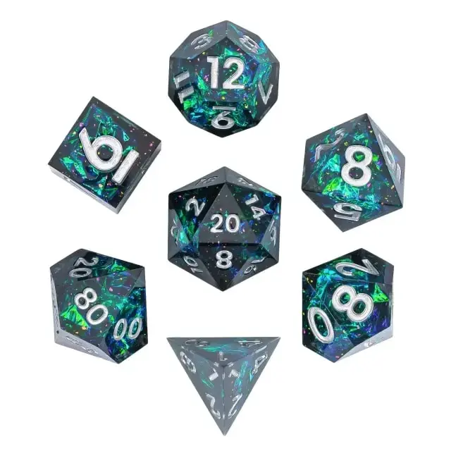 Sharp Edge Resin Poly Galaxy Glitter Paper /Silver (7)