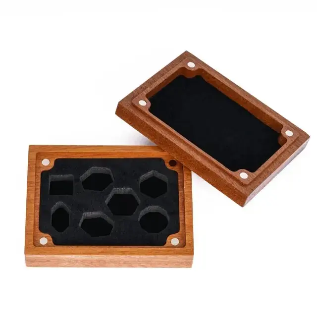 Sapele Rectangular Wooden Dice Box