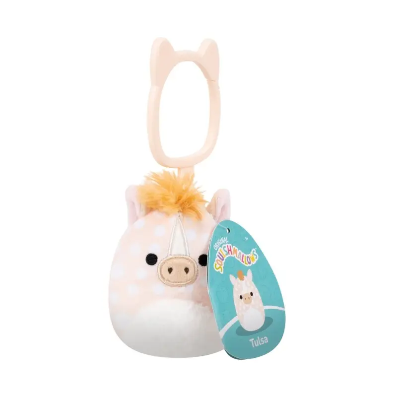 Tulsa Squishmallows Clip On Plush Figure 9 cm