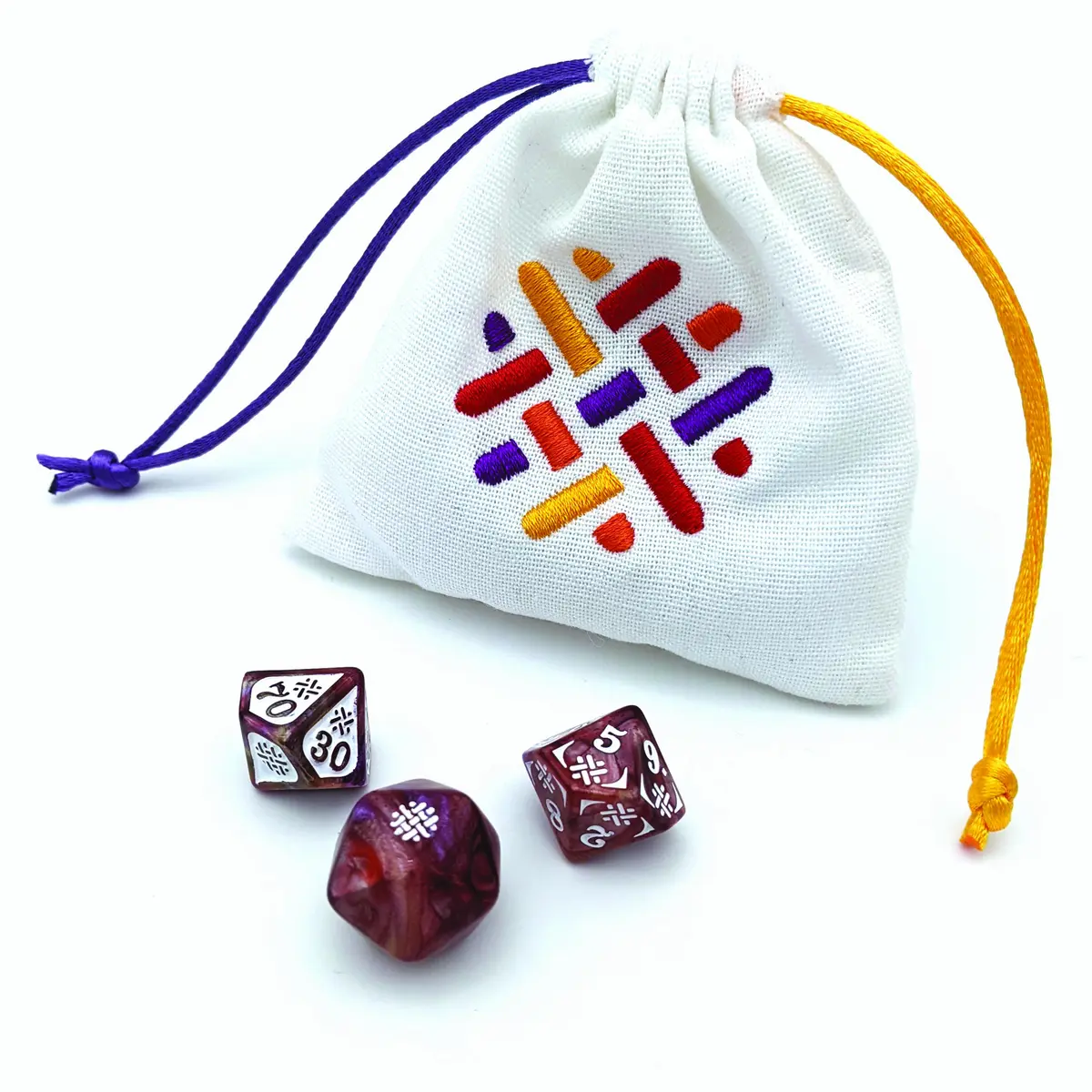 Wild Magic Dice Set with Bag (3)
