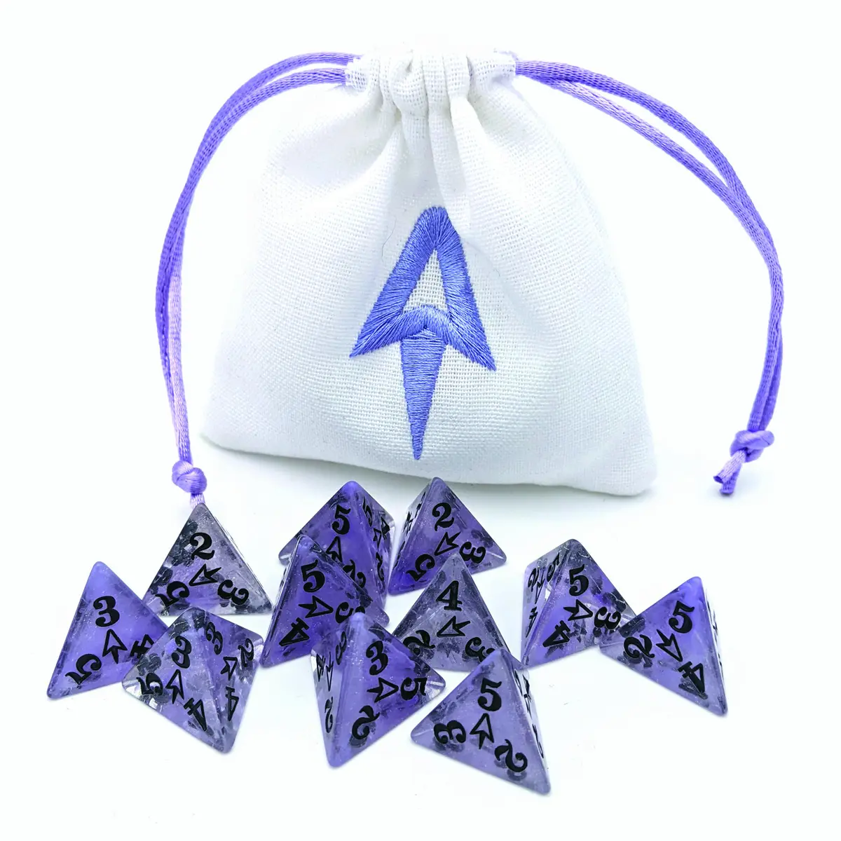 Magic Missile Dice Set with Bag (11)