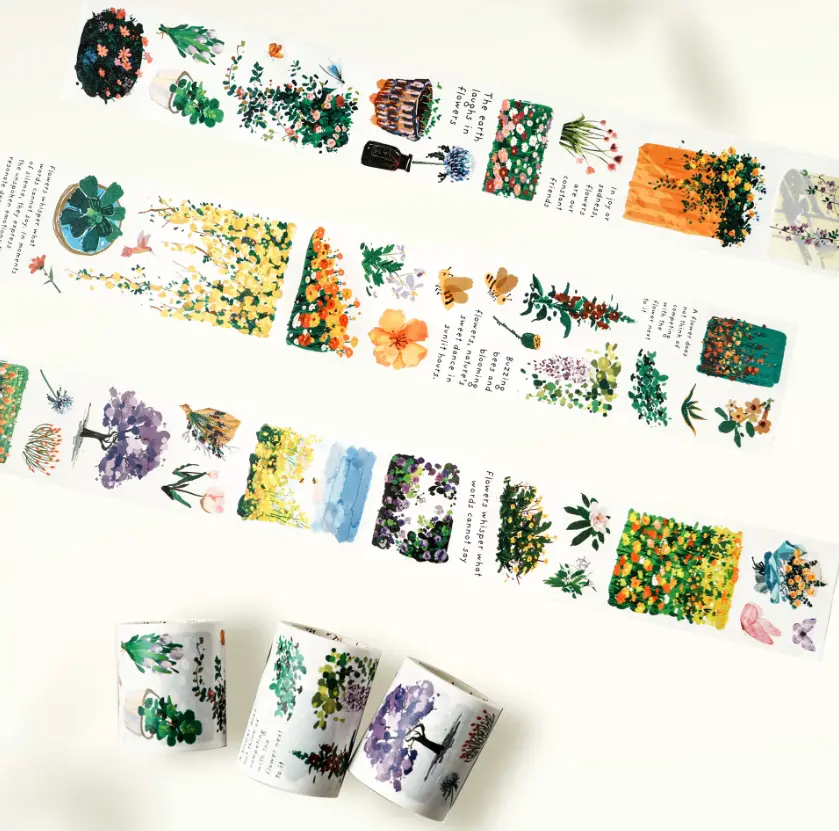 Spring Oasis Washi Tape Sticker Set