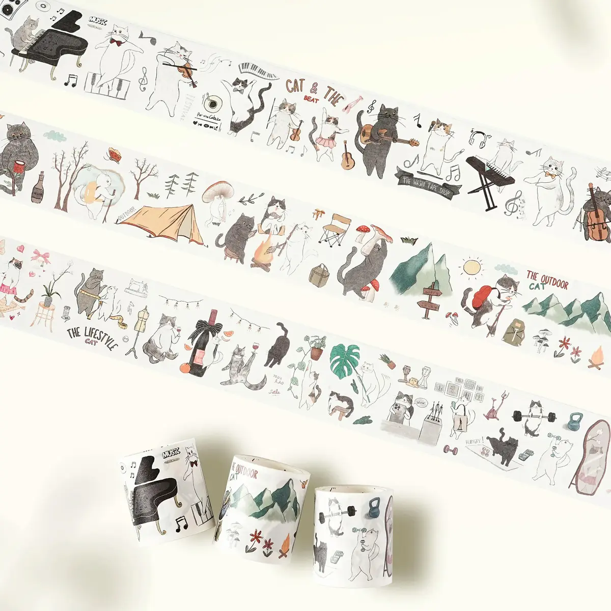 Neko Washi Tape Sticker Set