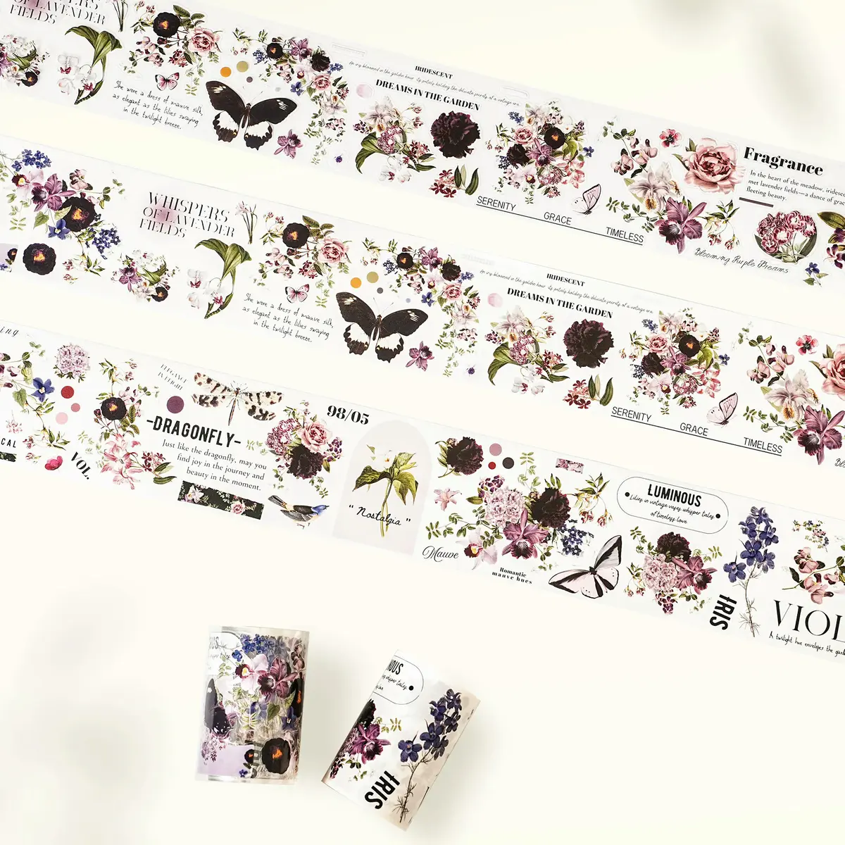 Pre-cut Violet Veil Wide Washi Tape