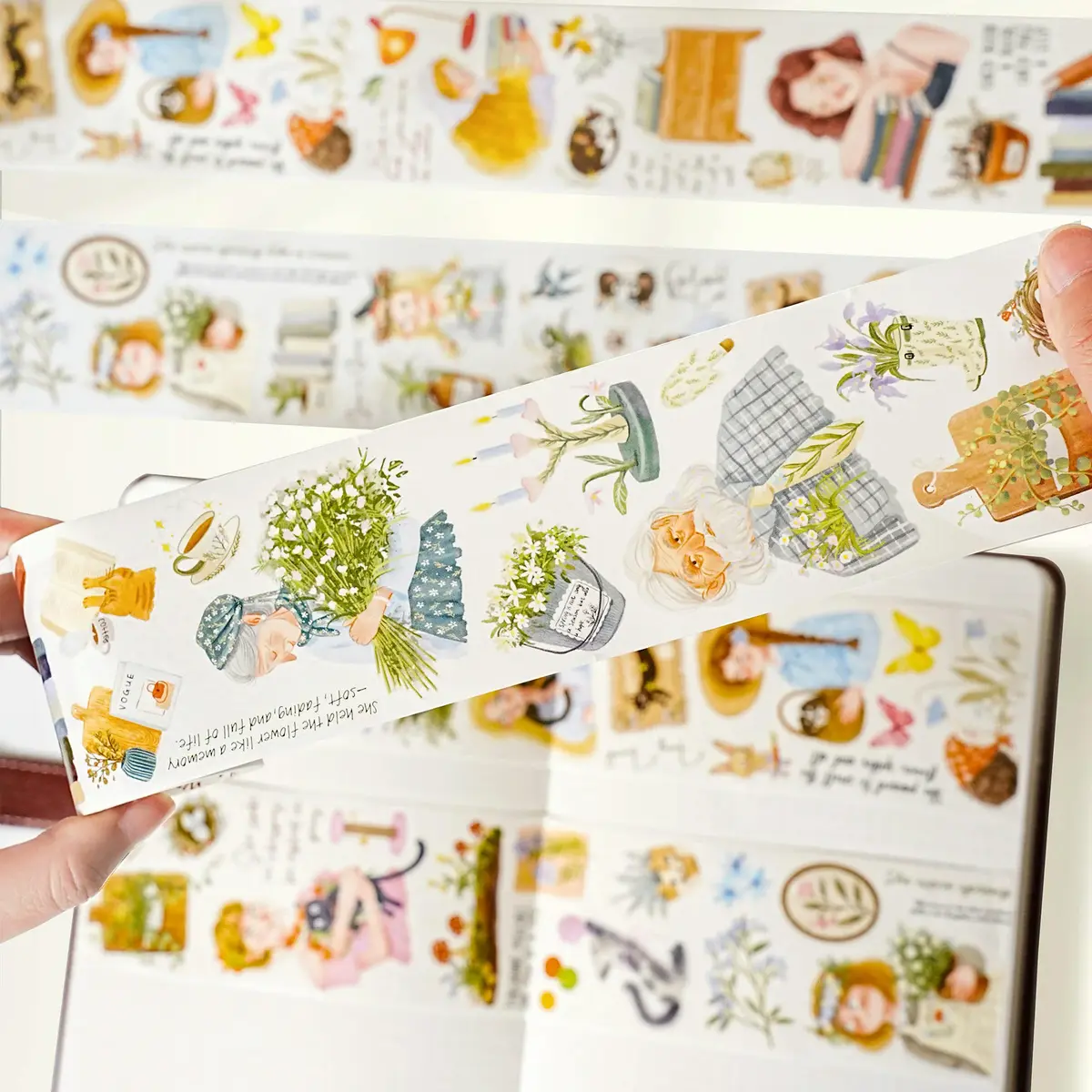 Pre-cut Cozy Hour Wide Washi Tape