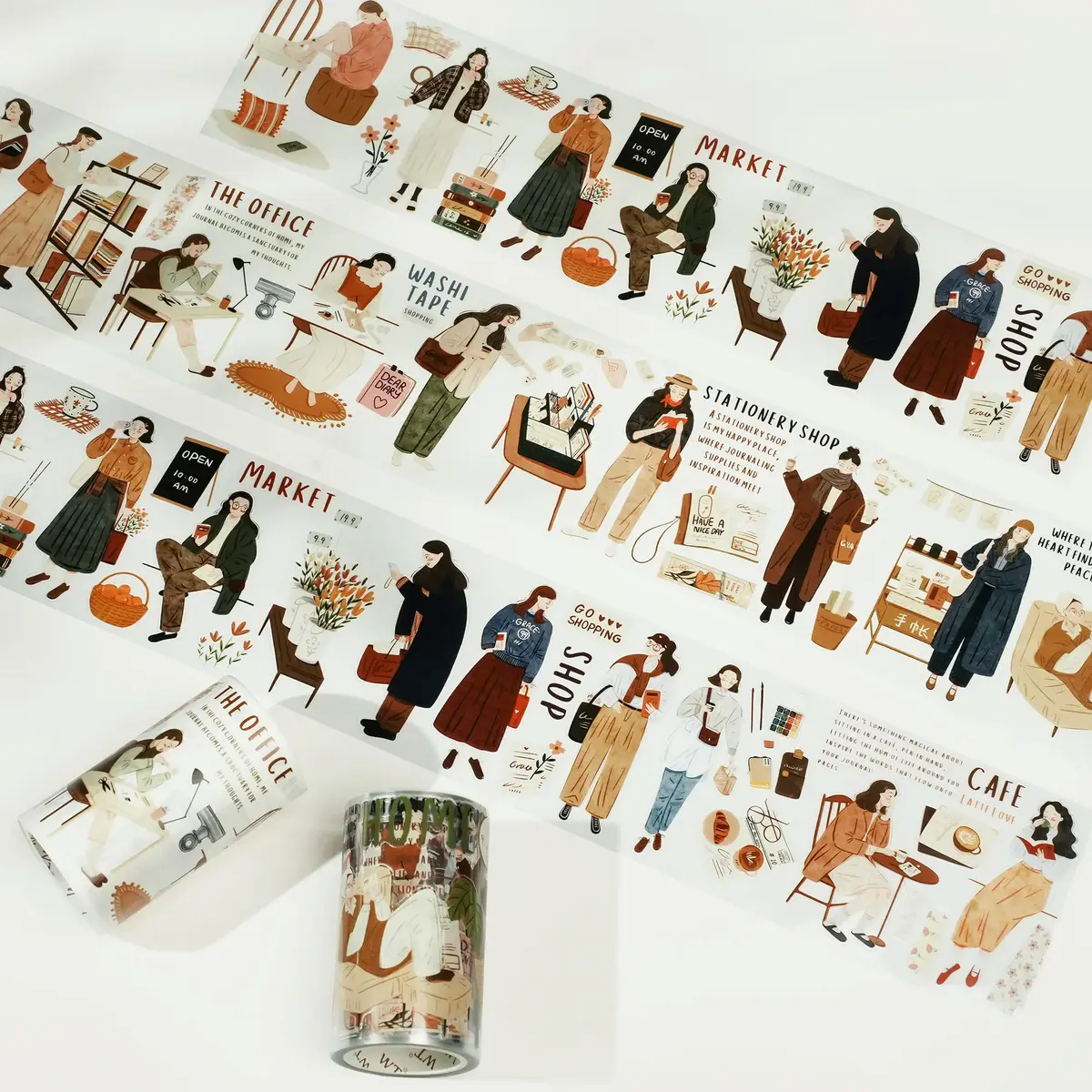 Pre-cut Planner's Day Washi Tape Set