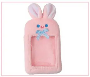 PINK TEETH RABBIT [FUR PHOTO CARD HOLDER]