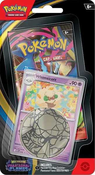 Mega Evolution 2 Phantasmal Flames Whimsicott 1P Checklane Pack