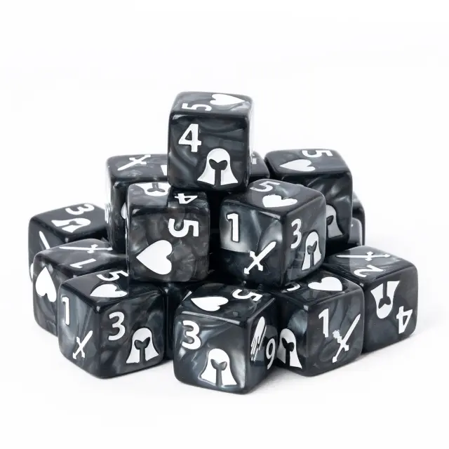 Paladin Pattern 16mm D6 Black /White (12)