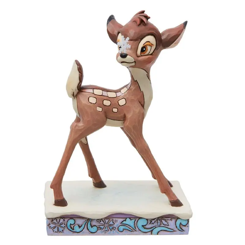 Frosted Fawn Christmas Figurine 11 cm