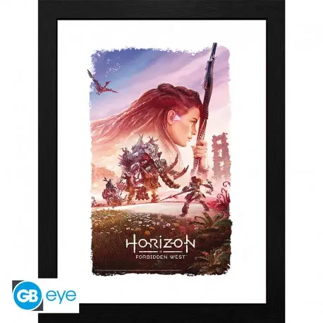 Horizon Forbidden West Key Art Framed Print 30x40 cm
