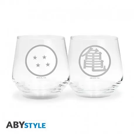 Kame & Dragon Ball Glass Set of 2