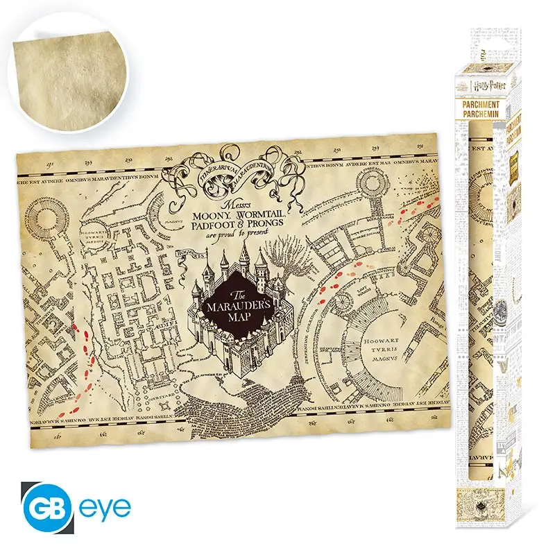 Marauder's Map Parchment Poster 66x46 cm