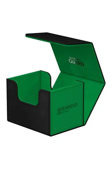 Sidewinder Deck Case Black/Green SYNERGY XenoSkin Standard Size (100+)  Deck Box