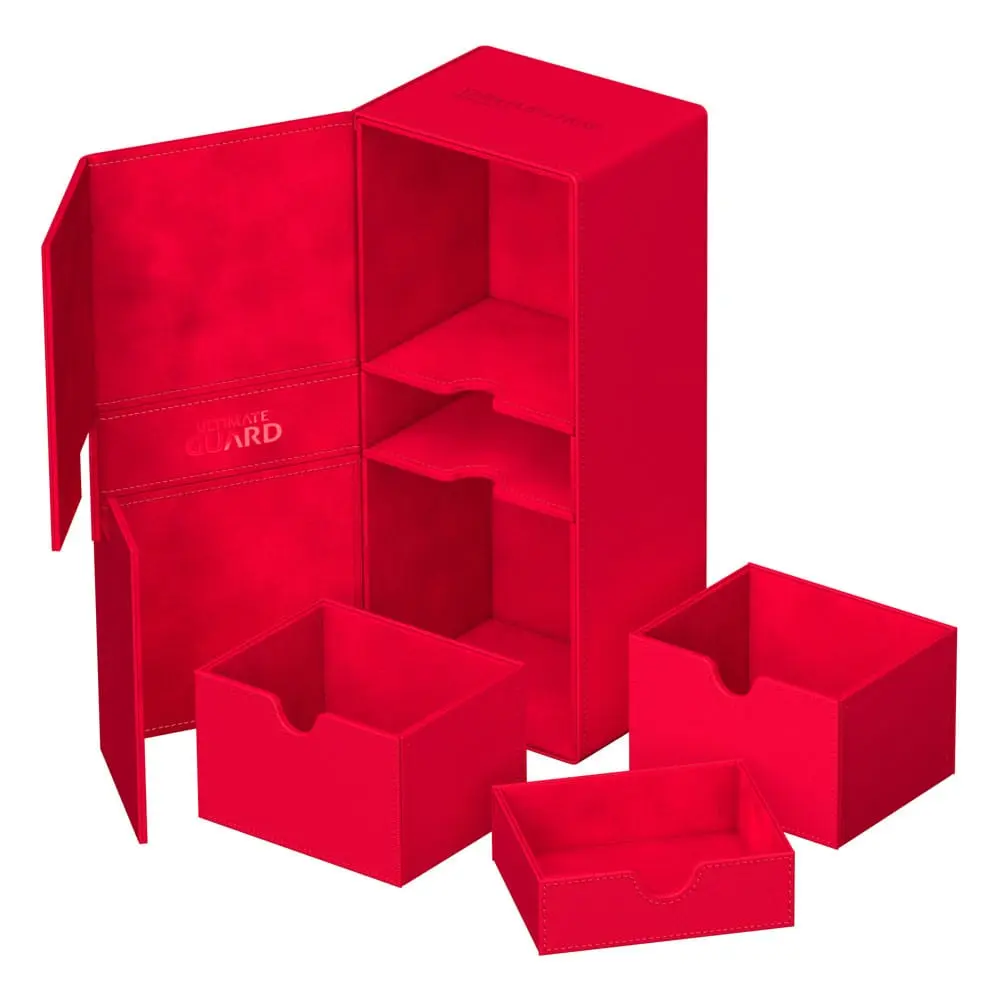 Twin Flip 'n' Tray Deck Case Red Monocolor XenoSkin (266+)