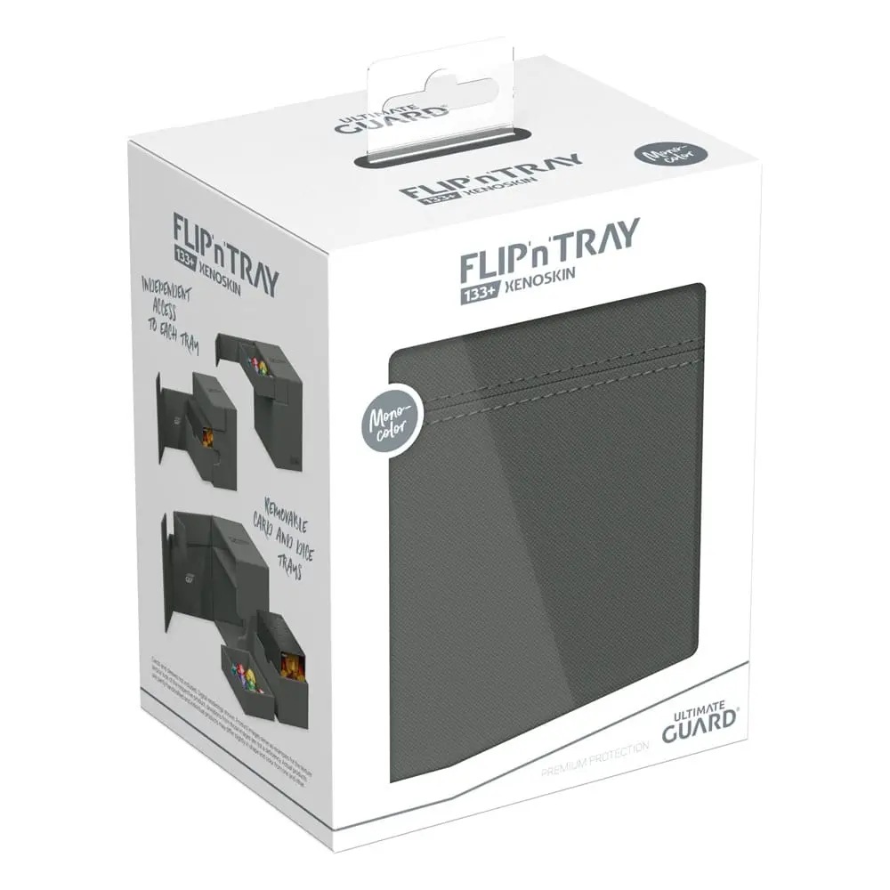 Flip 'n' Tray Deck Case Grey Monocolor XenoSkin Standard Size (133+)