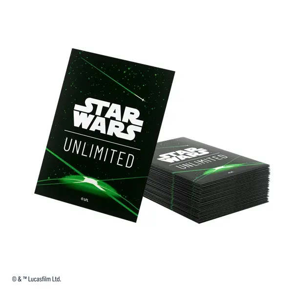 Star Wars Unlimited Premium Card Back Green Standard Size Sleeves (60+1)