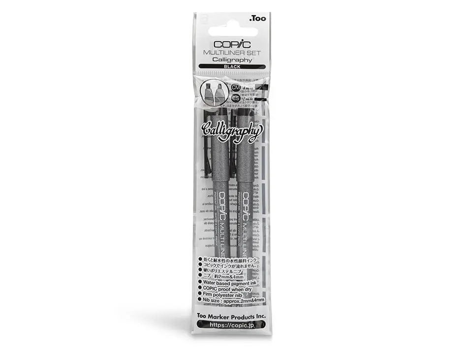 Copic Multiliner Calligraphy Set 2 stk