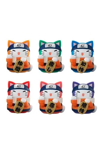 Nyaruto! Fortune Cat Coloful Mega Cat Project Trading Figure 7 cm