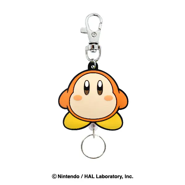Kirby Waddle Dee Rubber Reel Keychain