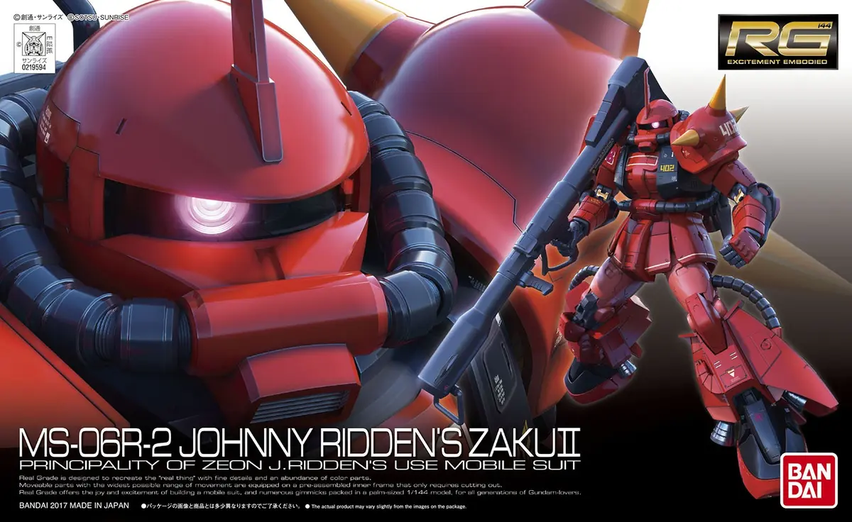 RG MS-06R-2 Johnny Ridden Custom Zaku II Model Kit 1/144