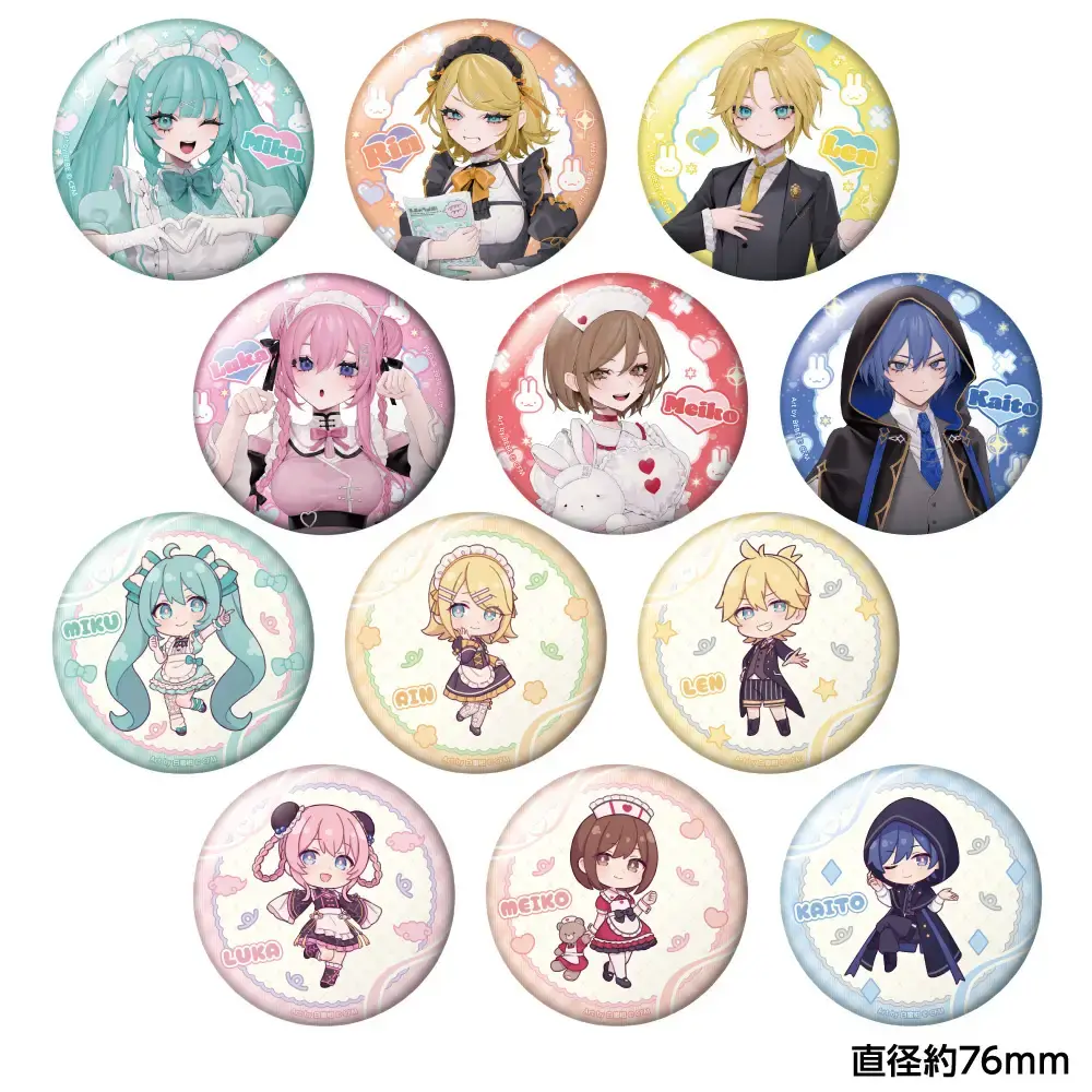 Hatsune Miku Akihabara Festival 2025 Concept Cafe Version Tradling Tin Badge