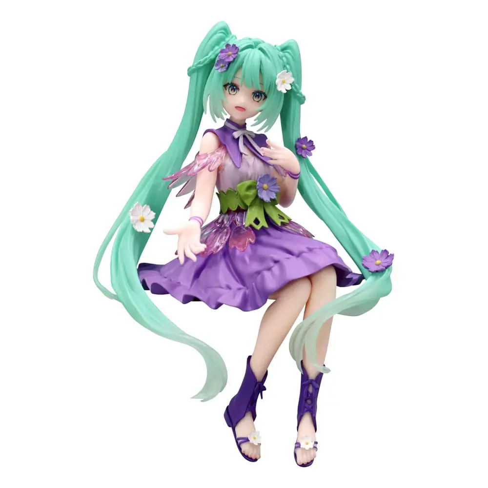 Hatsune Miku Flower Fairy Cosom Purple Color Version Noodle Stopper PVC Statue 14 cm