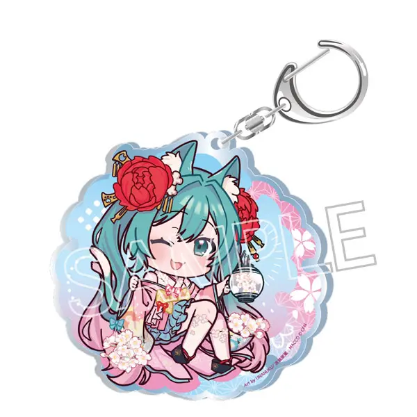 Hatsune Miku Hyakki Yakou Nekomata Acrylic Keychain